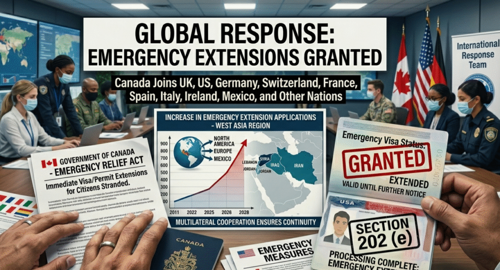 Canada Joins UK, US, Germany, Switzerland, France, Spain, Italy, Ireland, Mexico and Other Countries in Granting Emergency Extensions to Citizens Stranded in West Asia and Waving Visa Overstay Fines for Travellers Worldwide as Middle East Crisis Disrupts Global Travel