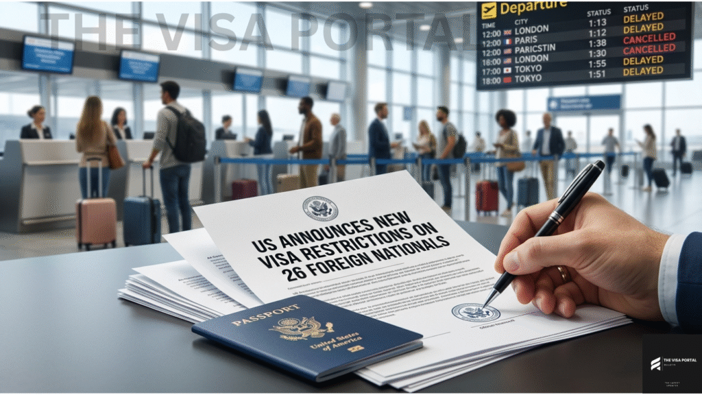 US ANNOUNCES NEW VISA RESTRICTIONS ON 26 FOREIGN NATIONALS